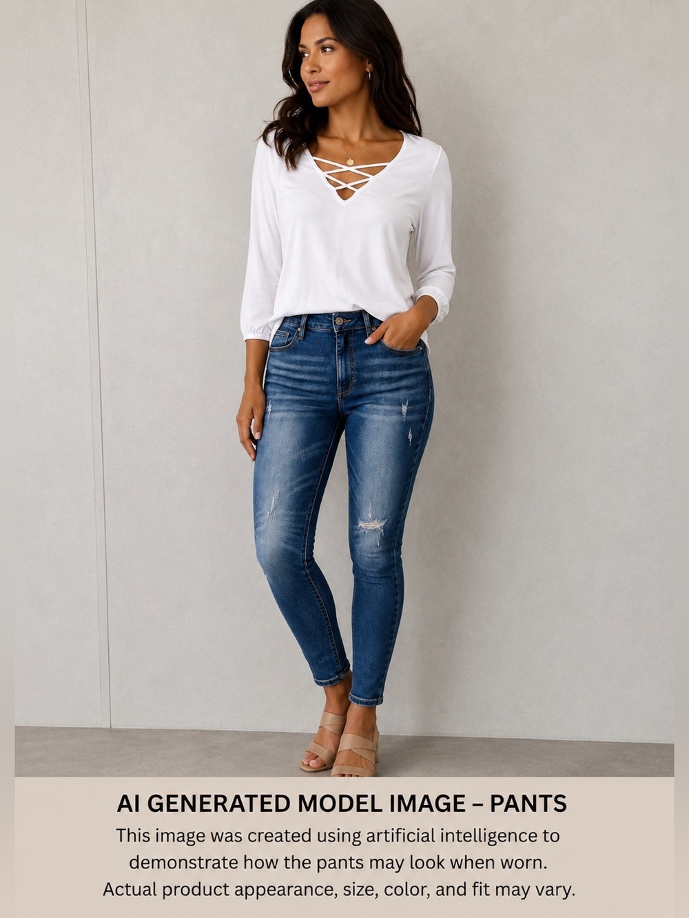 NWT Copper Flash Curvy High Rise Skinny Stretch Comfy Size 14